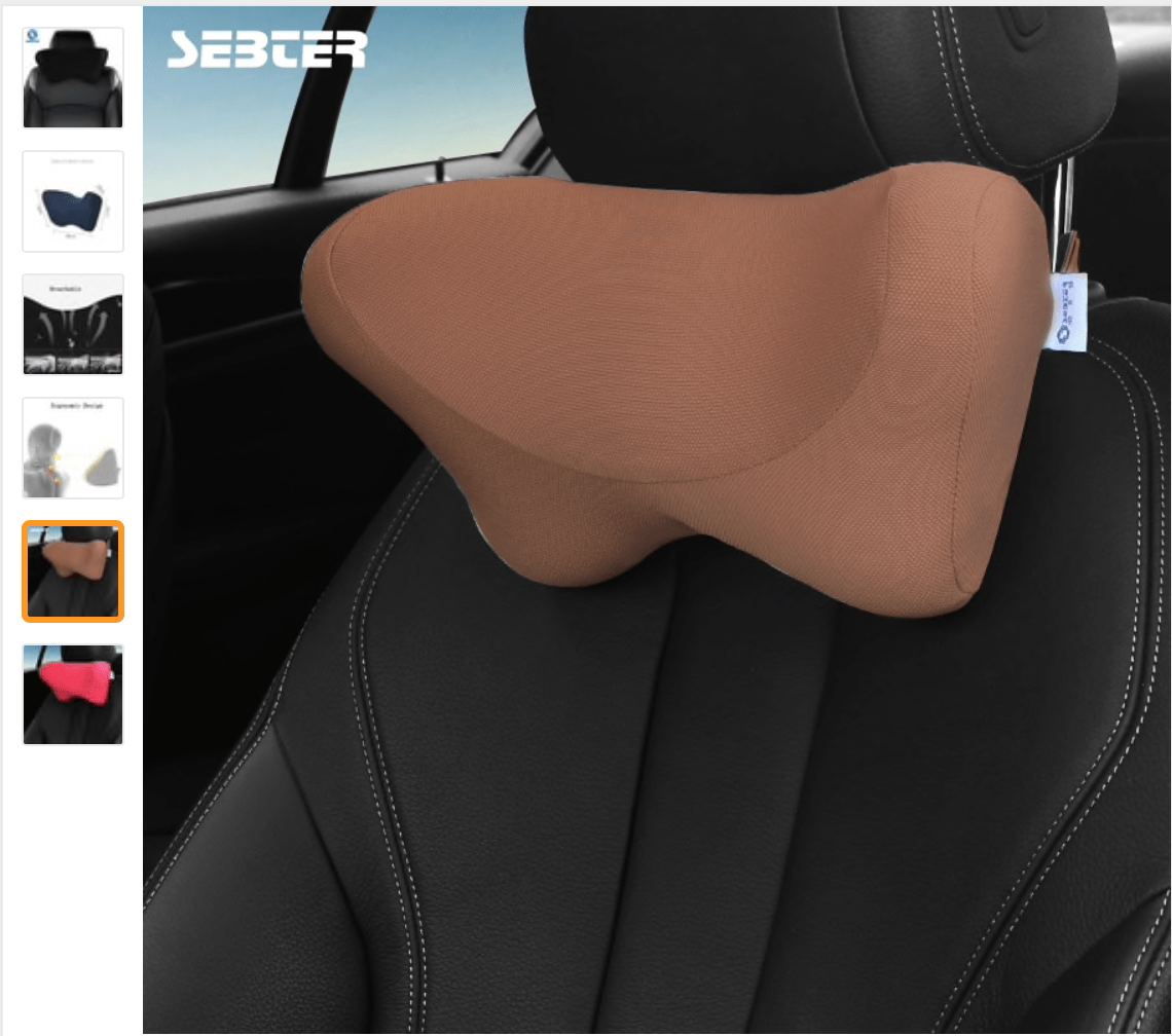 Подушка подголовник для автомобильного кресла с Китая