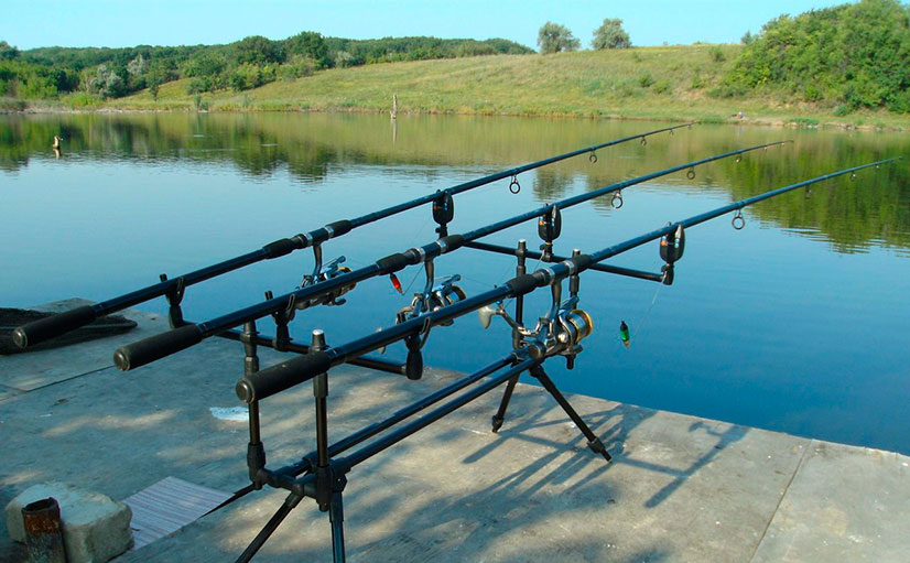 Удилище на подставке