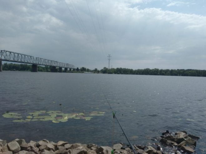 Рыбалка на новой набережной