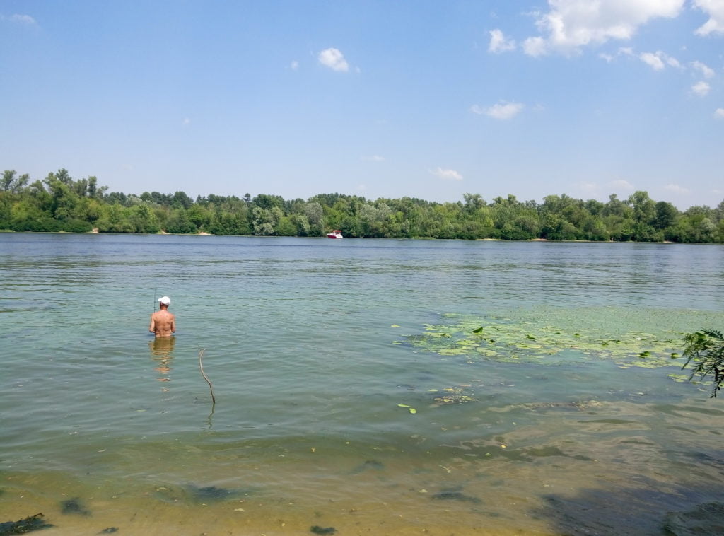За окунем на Десенку