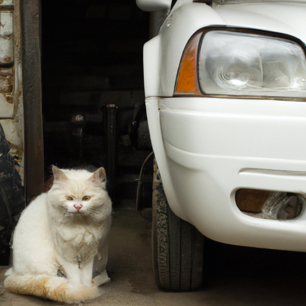 Автомобиль и кот
