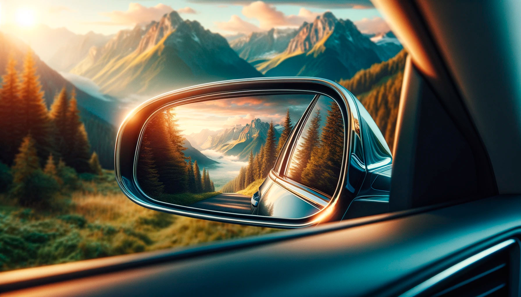 Боковые зеркала заднего вида автомобиля
